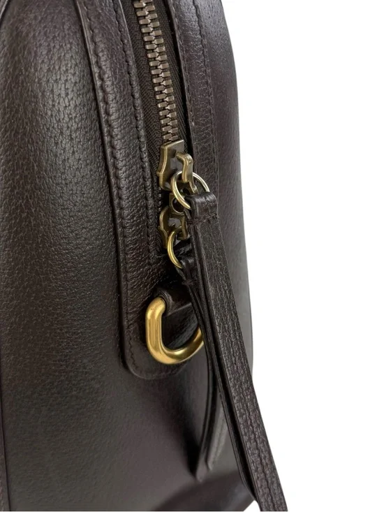 Gucci Calfskin Leather Medium Web Stripe Satchel Bag - Picture 11 of 13